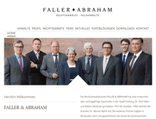 Tablet Screenshot of faller-abraham.de